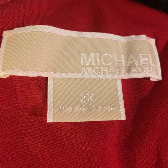 Fancy, Red, Michael Kores, one shoulder, dress. Size XL - Picture 3 of 5